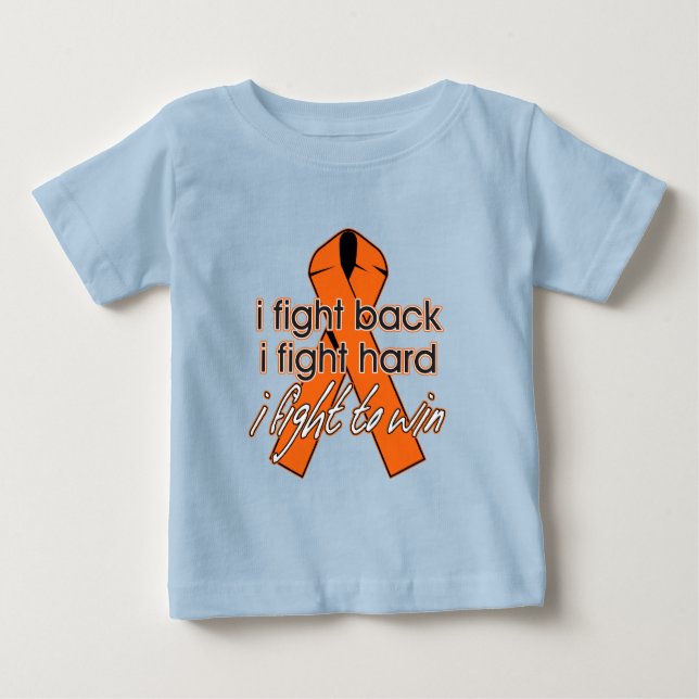 Camiseta Para Bebê Leucemia Eu Luto Contra (Frente)