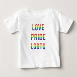 Camiseta Para Bebê LGBTQ do Orgulho do Amor
