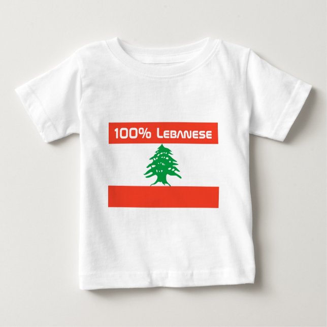 Camiseta Para Bebê Libanês de 100% (Frente)