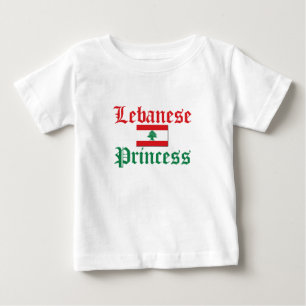 Camiseta Para Bebê libanês Princesa