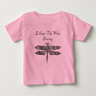 Camiseta Para Bebê Libélula irrisório eu ouço as citações de sop