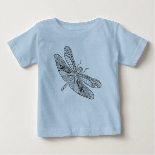 Camiseta Para Bebê Libélula Zendoodle