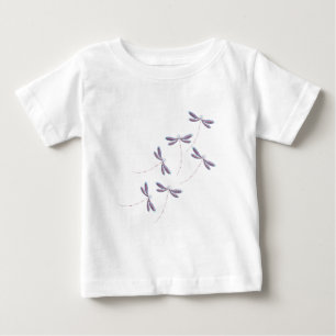 Camiseta Para Bebê Libélulas em voo