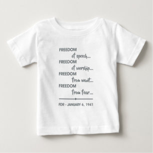 CAMISETA PARA BEBÊ LIBERDADE...