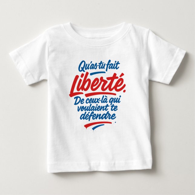 Camiseta Para Bebê Liberdade (Frente)
