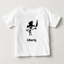 Camiseta Para Bebê Liberdade Pirata