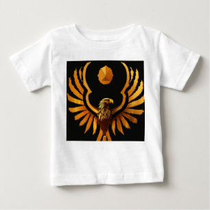 Camiseta Para Bebê Libere o espírito selvagem com uma crista feroz