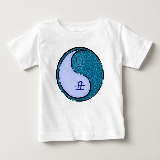 Camiseta Para Bebê Libra & Boi de Água (Frente)
