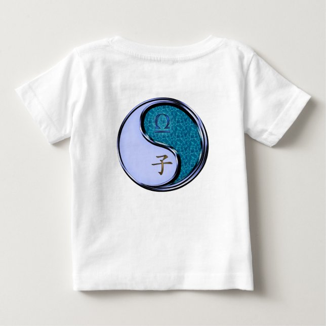Camiseta Para Bebê Libra & Rato de Água (Verso)