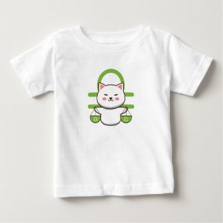 Camiseta Para Bebê Libra Zodiac Cat