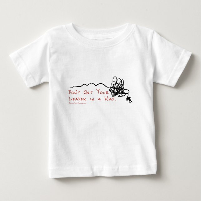 Camiseta Para Bebê Líder de Pesca de Voo (Frente)