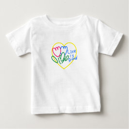Camiseta Para Bebê life is good