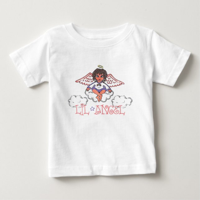 Camiseta Para Bebê Lil' Angel (Frente)