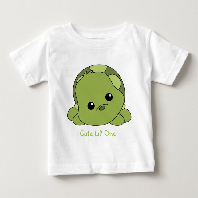 Camiseta Para Bebê Lil Baby Turtle (Frente)