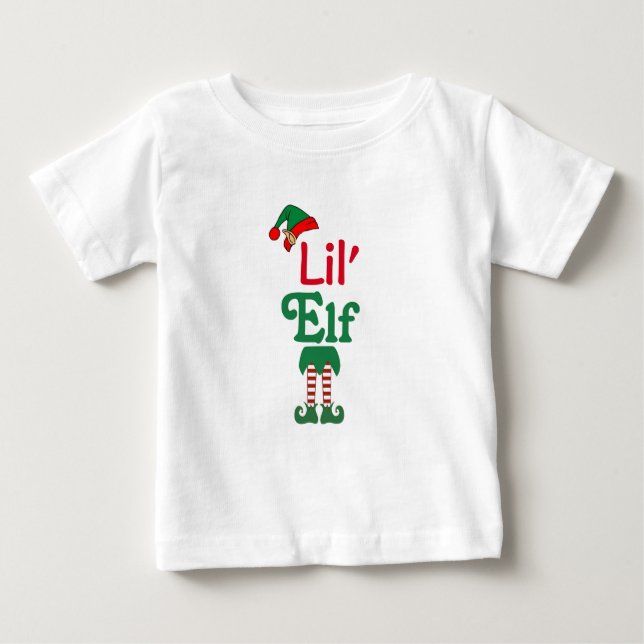 Camiseta Para Bebê Lil Elf (Frente)