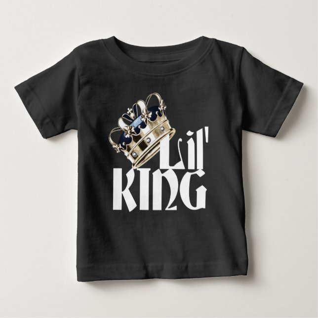 Camiseta Para Bebê Lil King (Frente)