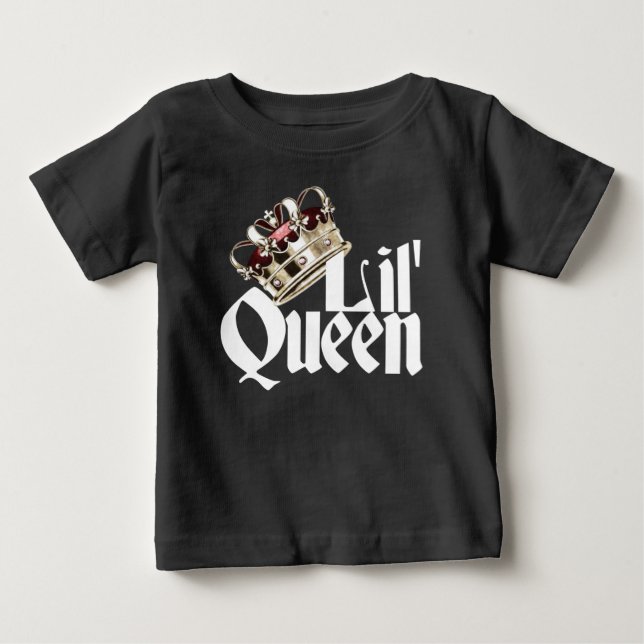Camiseta Para Bebê Lil Queen (Frente)