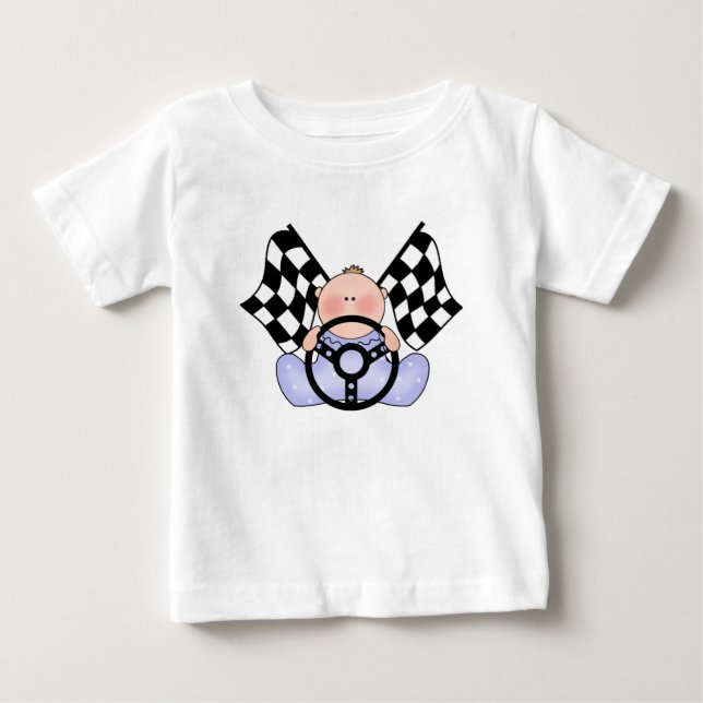 Camiseta Para Bebê Lil Race Winner Boy (Frente)