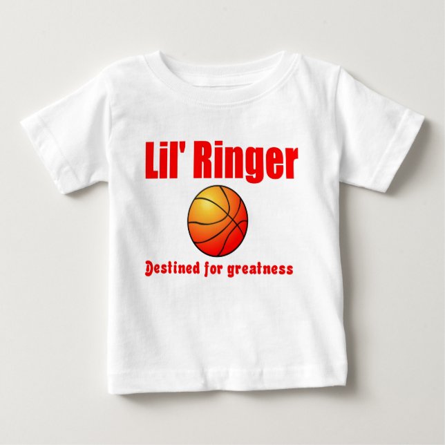 Camiseta Para Bebê Lil' Ringer Basball (Frente)