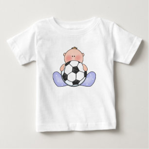 Camiseta Para Bebê Lil Soccer Baby Boy