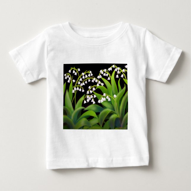 Camiseta Para Bebê Lily do Vale (Frente)