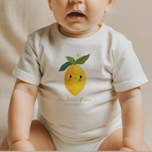 Camiseta Para Bebê Limão-Cento-Pequeno-Cutie Bebê