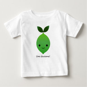 Camiseta Para Bebê Limão Incrível Limão Kawaii