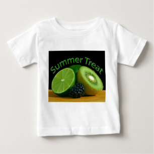 Camiseta Para Bebê Limão Kiwi Treat Criança T-Shirt
