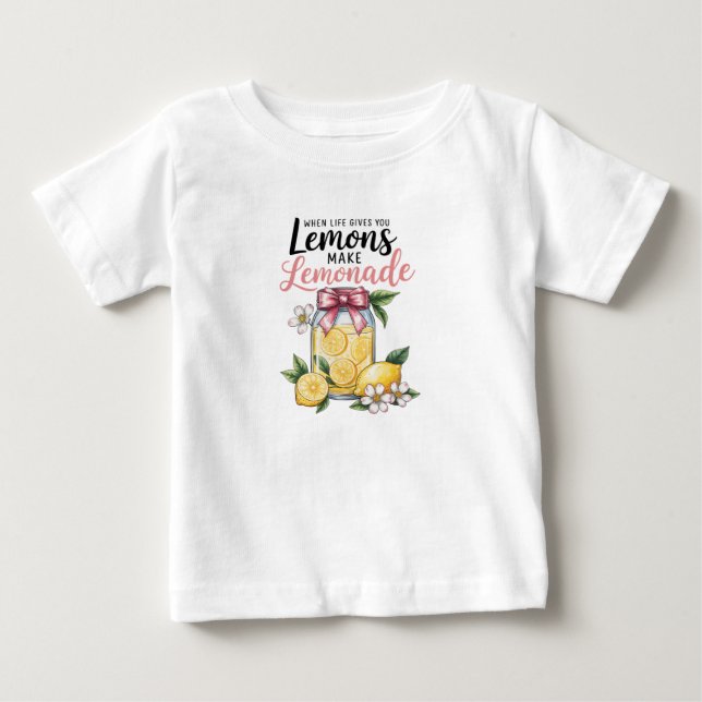 Camiseta Para Bebê Limões e limonada (Frente)