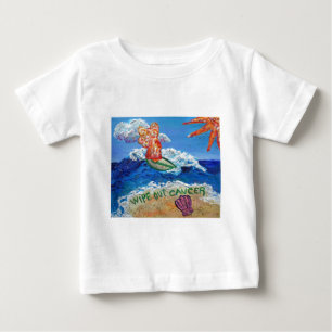 Camiseta Para Bebê Limpar Anjo Cancer