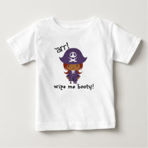 Camiseta Para Bebê Limpe-me Booty!