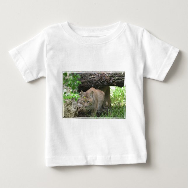 Camiseta Para Bebê Lince bonito (Frente)