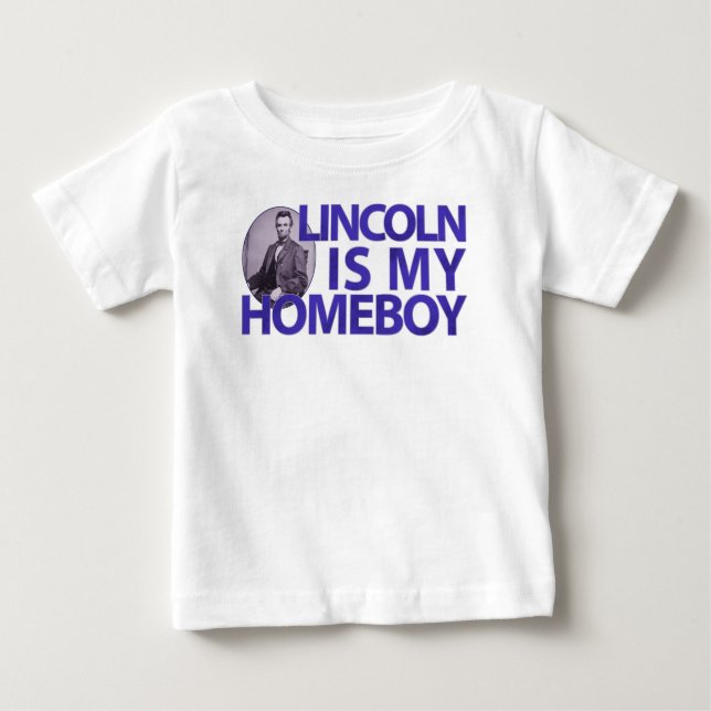 Camiseta Para Bebê Lincoln é meu Ficar em casa (Frente)