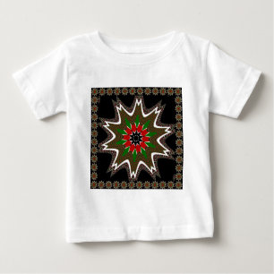 Camiseta Para Bebê Linda e adorável Motif Cultural Quênia Geométrico