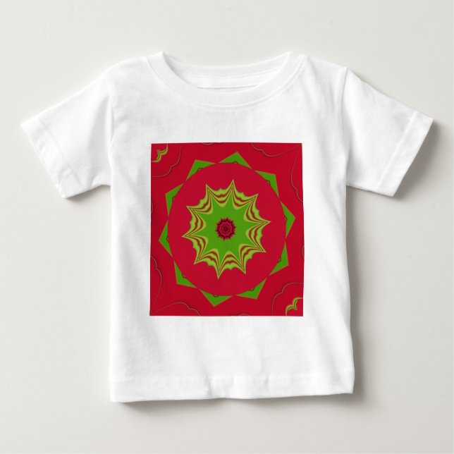 Camiseta Para Bebê Linda e espantosa arte vermelha tribal africana (Frente)