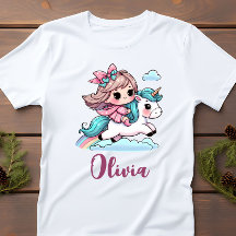 Linda Menina em Unicórnio