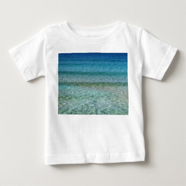Camiseta Para Bebê Linda praia Sandy (Frente)