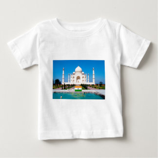 Camiseta Para Bebê Linda Taj-Mahal India Pro Foto