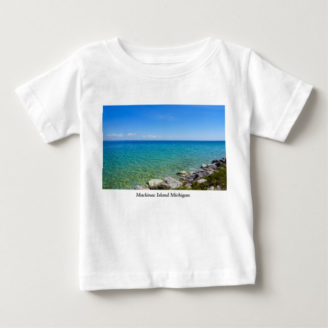 Camiseta Para Bebê Lindas Cores Do Lago Huron (Frente)