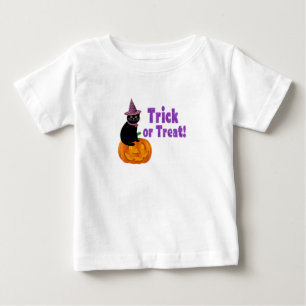 Camiseta Para Bebê Lindo Bebê de Glitter Roxo para Doces ou Travessur