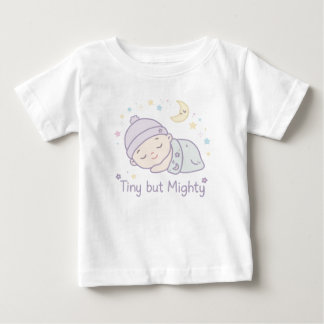 Camiseta Para Bebê Lindo Conjunto de Bebê Pequeno Mas Poderoso | Bebê