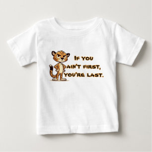 Camiseta Para Bebê lindo, descontente chita