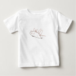 Camiseta Para Bebê Lindo ouriço minimalista rabiscado para crianças
