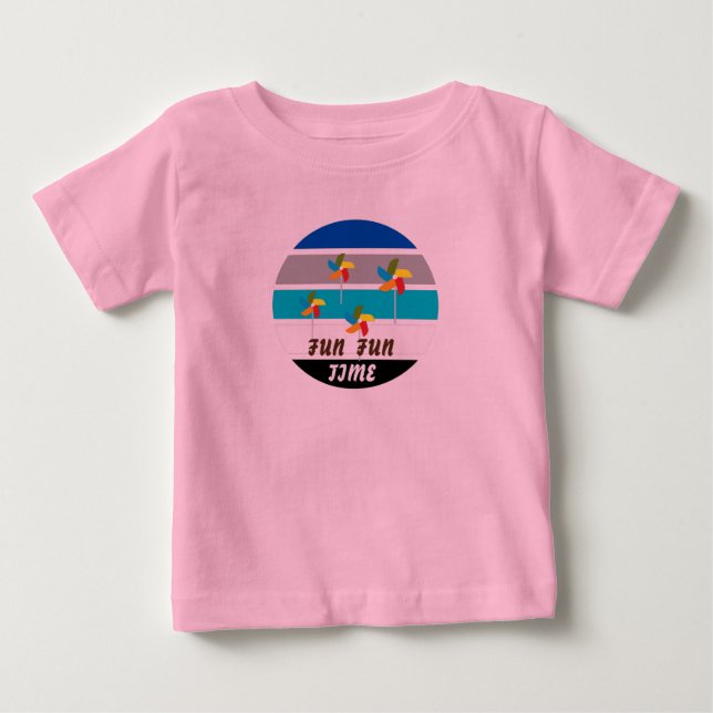 Camiseta Para Bebê Lindos Bebês Rosa (Frente)