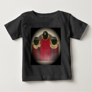 Camiseta Para Bebê Lindos Ornamentos de Masai Tribais Étnicos African