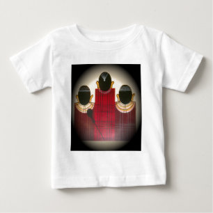 Camiseta Para Bebê Lindos Ornamentos de Masai Tribais Étnicos African