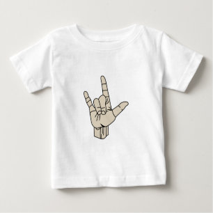 Camiseta Para Bebê Linguagem gestual