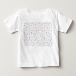 Camiseta Para Bebê Linha de roupas com estampa floral