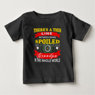 Camiseta Para Bebê Linha fina separa mimado e super vovô