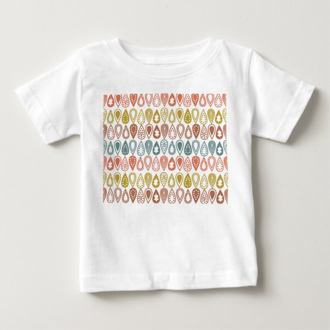 Camiseta Para Bebê Linhas de Boho (Frente)
